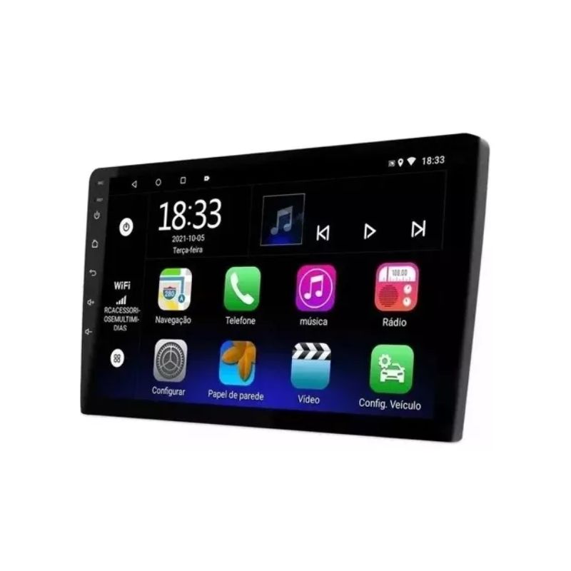 Central Multimídia Universal Slim 9 Polegadas Lelong LE-6309